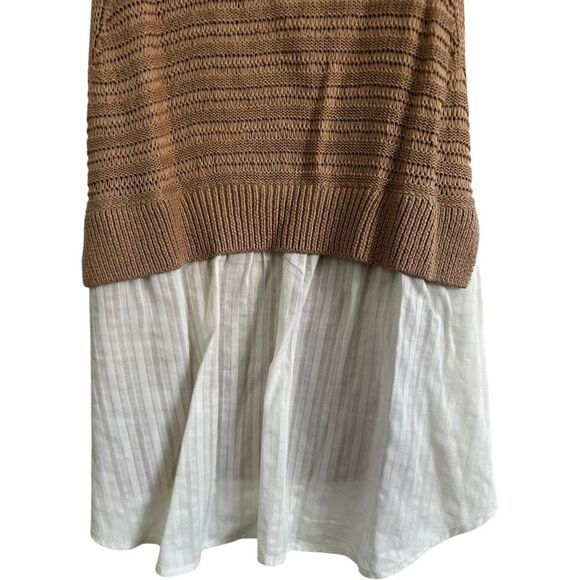 Veronica Beard Brown and Cream Knit Blouse - Picture 7 of 14